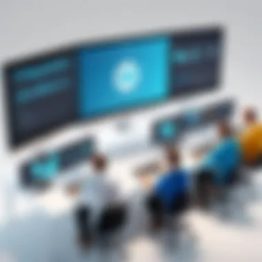 Symbolic illustration of teamwork in video editing Visual representation of teamwork in video editing