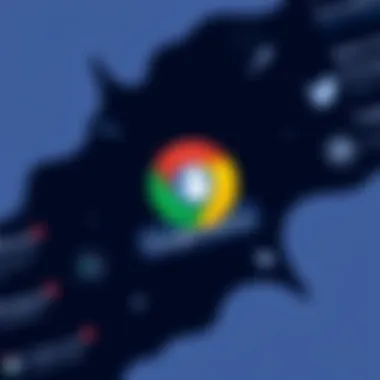 Google Chrome Download Visual Visual of Google Chrome logo and download button