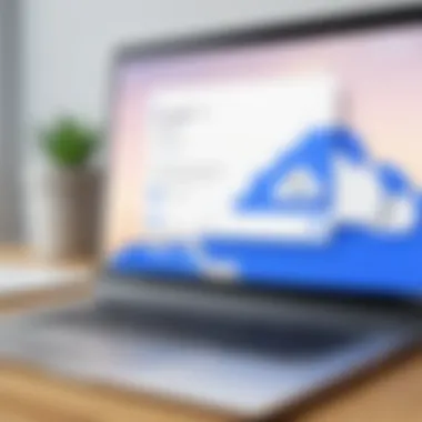 Accessing Google Cloud Print Settings A user accessing Google Cloud Print settings on a laptop