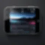 User interface of the iPhone video player showcasing the fast forward feature