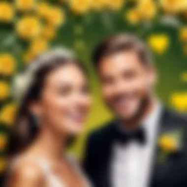 Celebrate with Your Unique Snapchat Filter A couple celebrating with a custom Snapchat filter