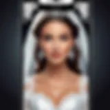 Elegant wedding-themed Snapchat filter display