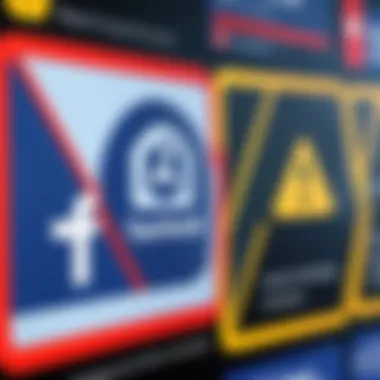 Warning Signs of Account Compromise Visual representation of warning signs indicating a hacked account.