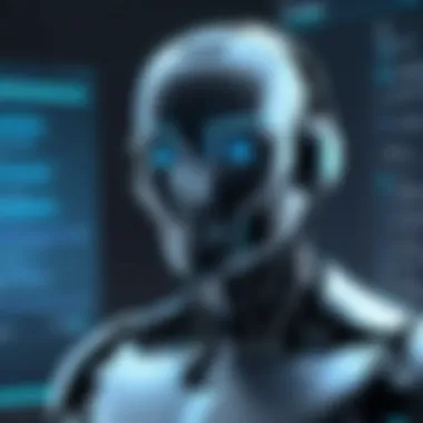 AI Chatbot Interface Enhancing User Interaction An AI chatbot interface on a modern website