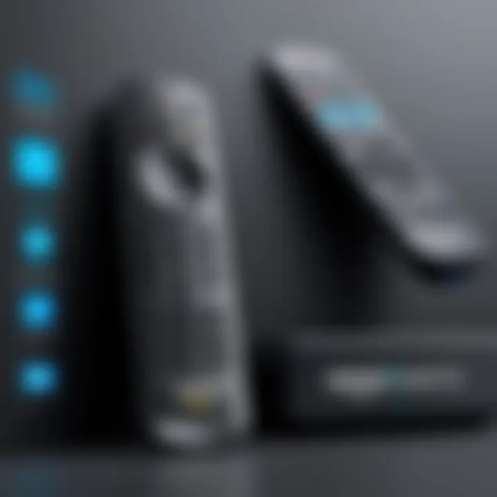 Illustration of Amazon TV remote compatibility with various devices