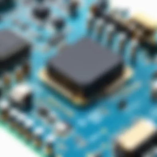 A close-up of a high-end analog digital converter showcasing its intricate circuit design and components.