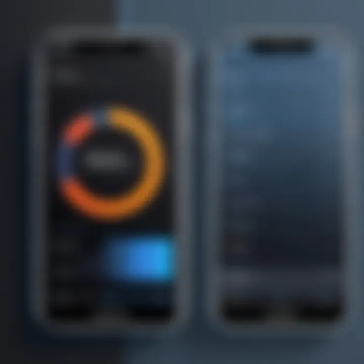 Visual comparison of features offered by popular burner phone applications