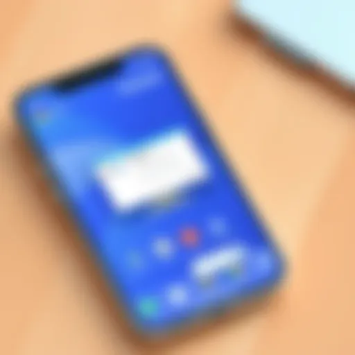 User interface of AnyDesk on mobile device