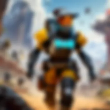 Apex Legends gameplay on a mobile device showcasing vibrant graphics