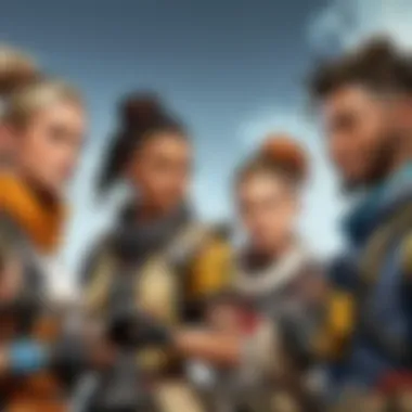 A group of players engaged in Apex Legends on their smartphones