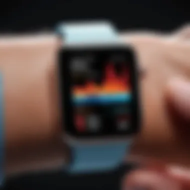 Graph showing heart rate variability tracked by Apple Watch