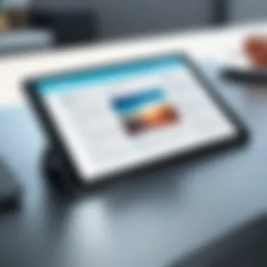 Tablet with PDF Conversion Apps A tablet showcasing various PDF conversion applications.