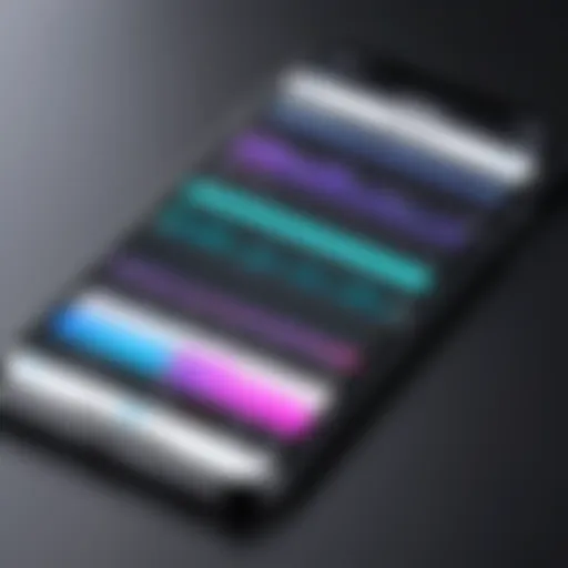 User interface of iPhone video editing tool