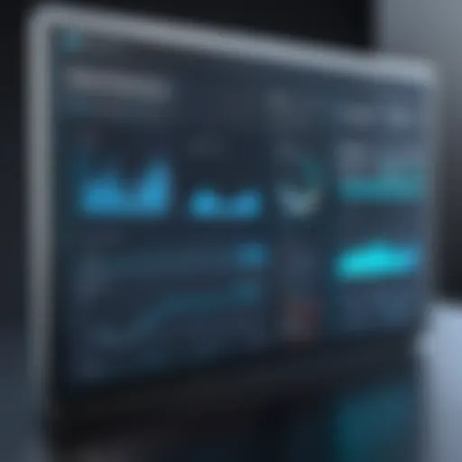A digital dashboard showcasing message scheduling tools