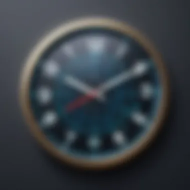 Timely Communication An illustration of a clock symbolizing timely communication