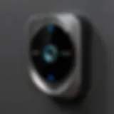 Close-up of the Avantek Doorbell Receiver showcasing its sleek design.