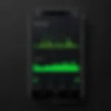 Android device displaying Spotify equalizer settings