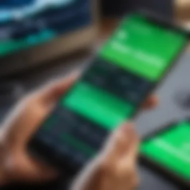 Exploring Bass Enhancement Apps User exploring third-party apps for bass enhancement