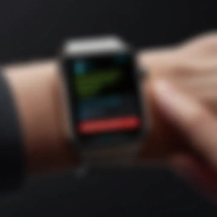 A beginner exploring Apple Watch functionalities