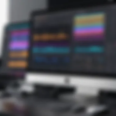 Essential Tools for Audio Editing Audio editing tools showcased on a Mac screen