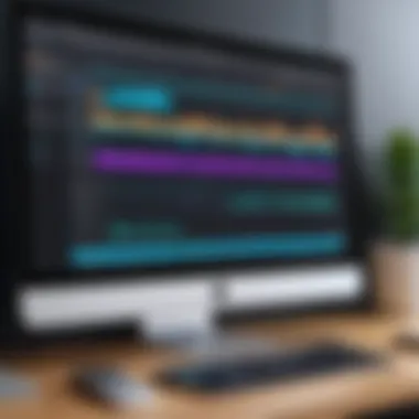 User Experience with Audio Editing Software User interface of an audio editing application on Mac