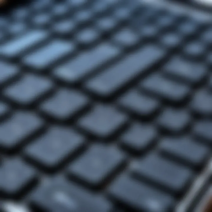 Close-up of a Chromebook keyboard