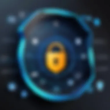 Privacy and Security in Mobile VPNs Illustration of digital security symbols representing privacy