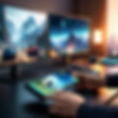 Dynamic Multiplayer Gameplay Dynamic gameplay showcasing multiple players interacting