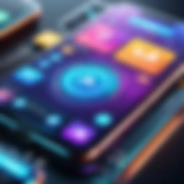 A vibrant user interface from a popular mobile game