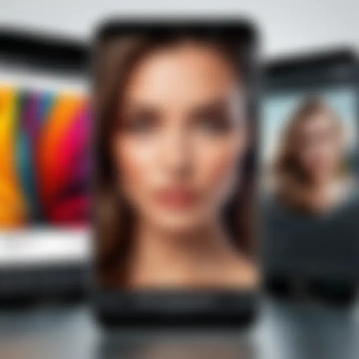 Showcase of edited images demonstrating app capabilities