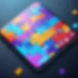 Intricate puzzle game interface showcasing vibrant colors and engaging elements