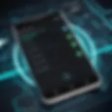 Android smartphone security settings interface