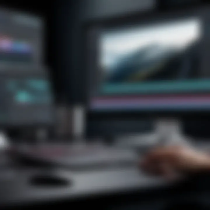 Editing screen recording footage using advanced software