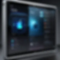 Visual representation of iTunes interface on a computer screen