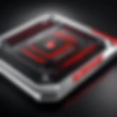 Advanced Design Features of MSI Cooling Pads MSI gaming laptop cooling pad showcasing advanced design features