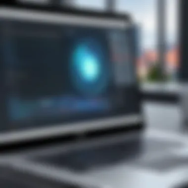 Screen Recording in Action Showcasing screen recording in action on a laptop