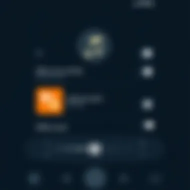 Android Offline Music Settings Illustration of Android settings for offline music