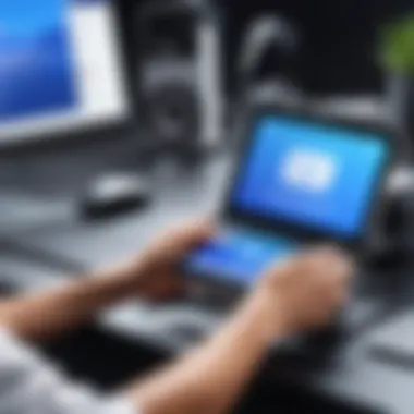 Preparation Essentials for a Successful Live Broadcast User preparing for a live broadcast with mobile device