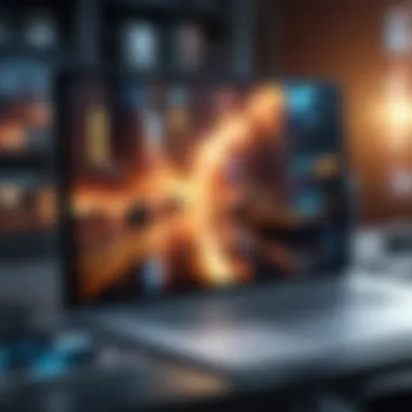 Edited Film Scene with Special Effects Preview of an edited film scene with special effects