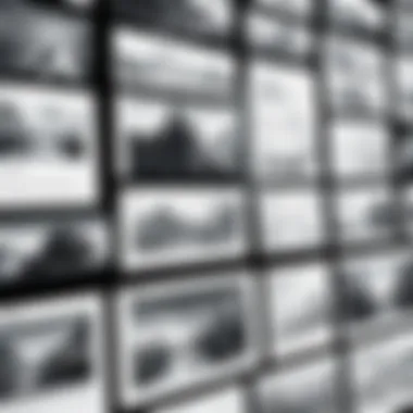 Storyboard Layout for Film Scenes Creative storyboard layout for organizing film scenes