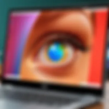 Photoshop on Chromebook Interface Chromebook displaying Photoshop interface