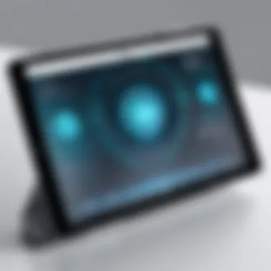 Scanning Interface on iPad iPad displaying scanning interface