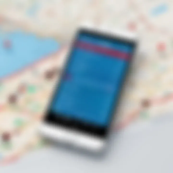 An overview of various airline tracking apps on a digital device