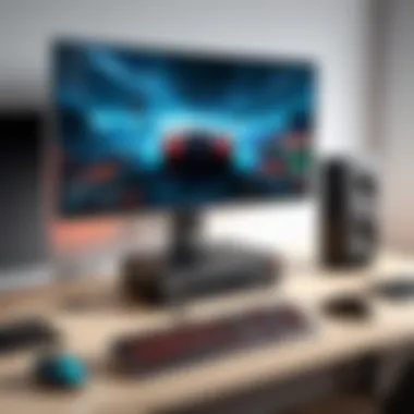Gaming Streaming Station Setup Setup of a gaming streaming station with recording software