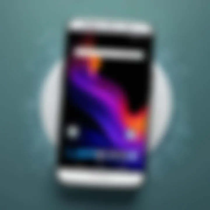 Illustration showing the impact of wallpaper on device performance