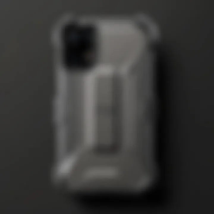 Detailed view of the OtterBox Defender Pro showcasing its rugged design and multiple layers of protection.