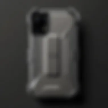 Rugged Design of OtterBox Defender Pro Detailed view of the OtterBox Defender Pro showcasing its rugged design and multiple layers of protection.