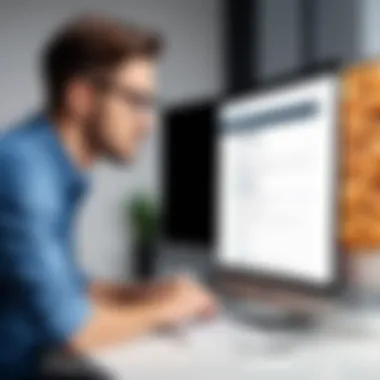 Reviewing Spam Detection Settings Person reviewing spam detection settings