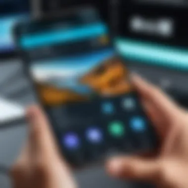 Choosing an App for Conversion User selecting external application for photo conversion