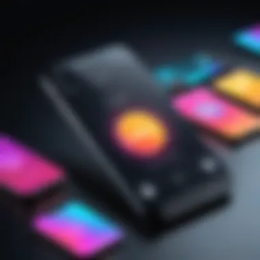 Customizable Ringtones on Mobile Devices A smartphone displaying a variety of customizable ringtone options.